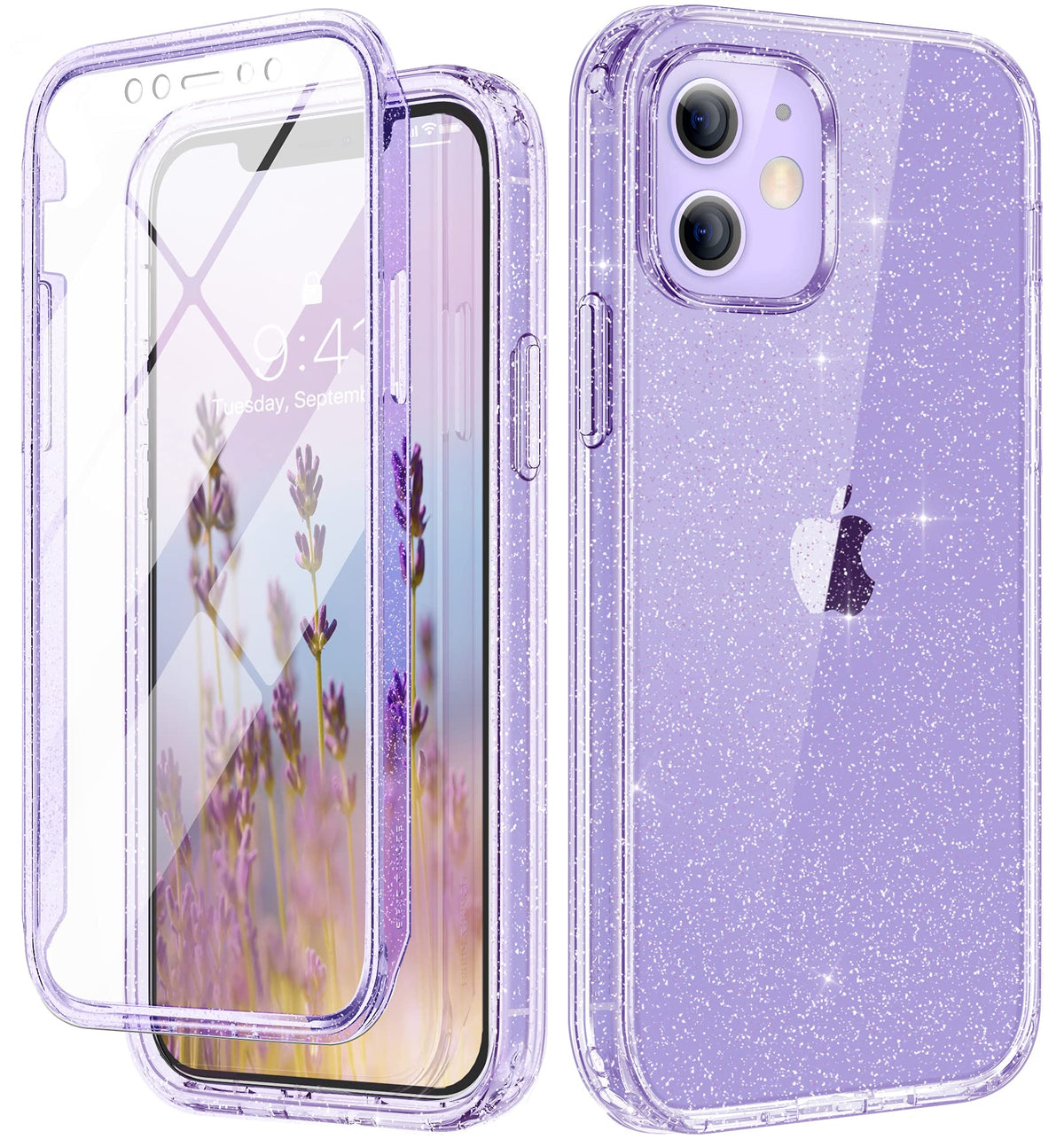 Defender Series│Glitter Resin Case for iPhone 12/12 Pro