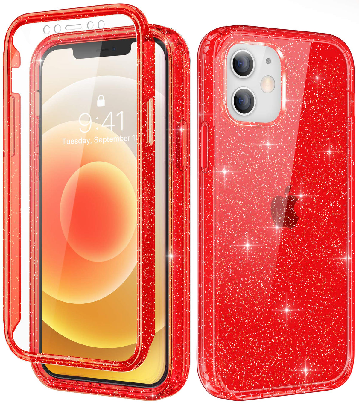 Defender Series│Glitter Resin Case for iPhone 12/12 Pro
