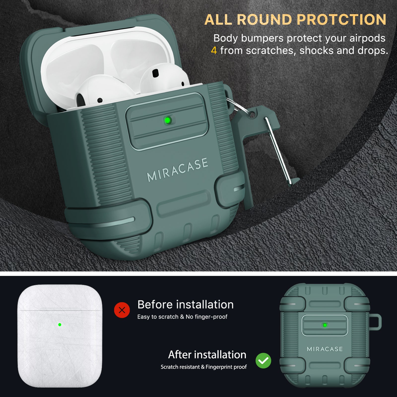 Defender Series│Armor Case for Airpods 2 & 1