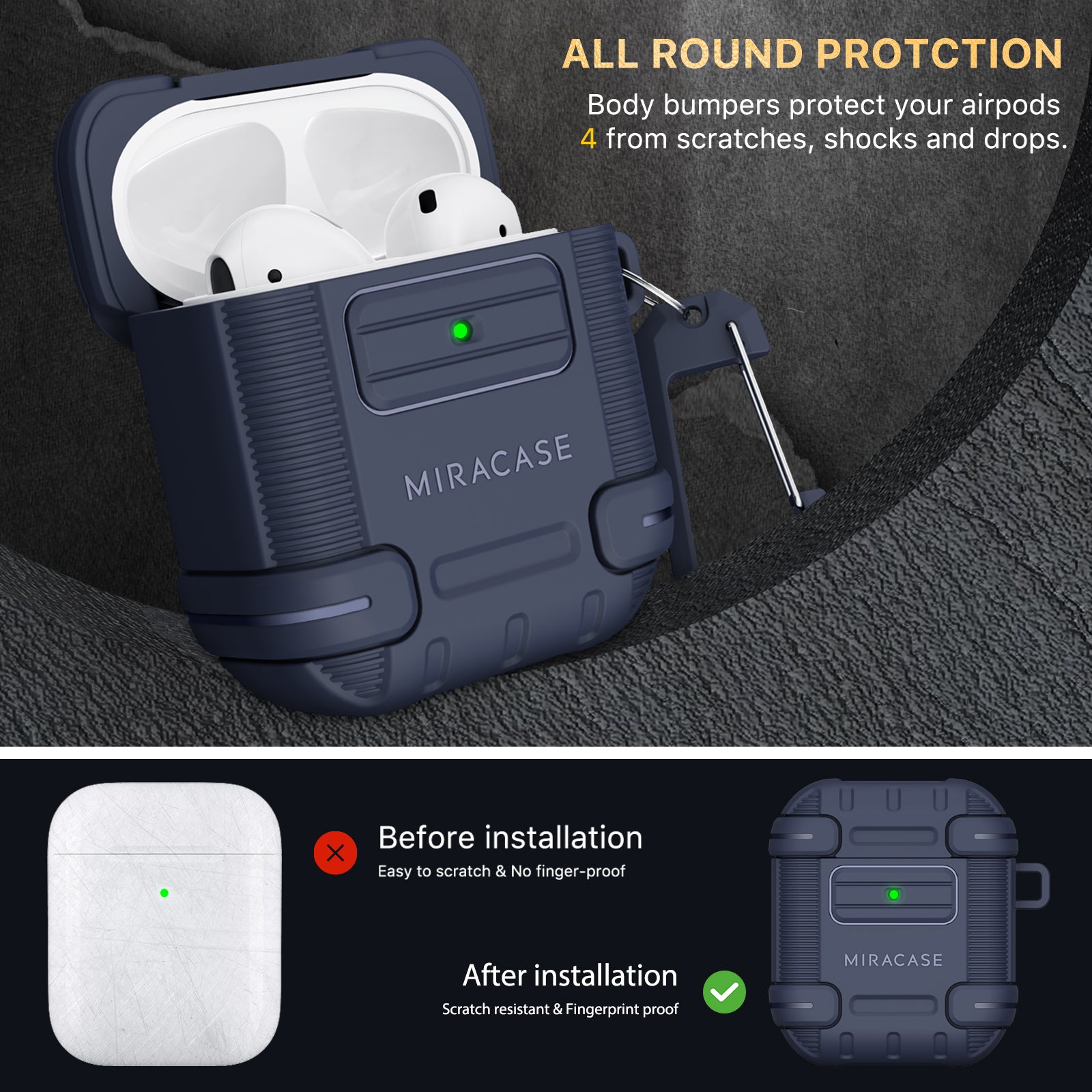 Defender Series│Armor Case for Airpods 2 & 1