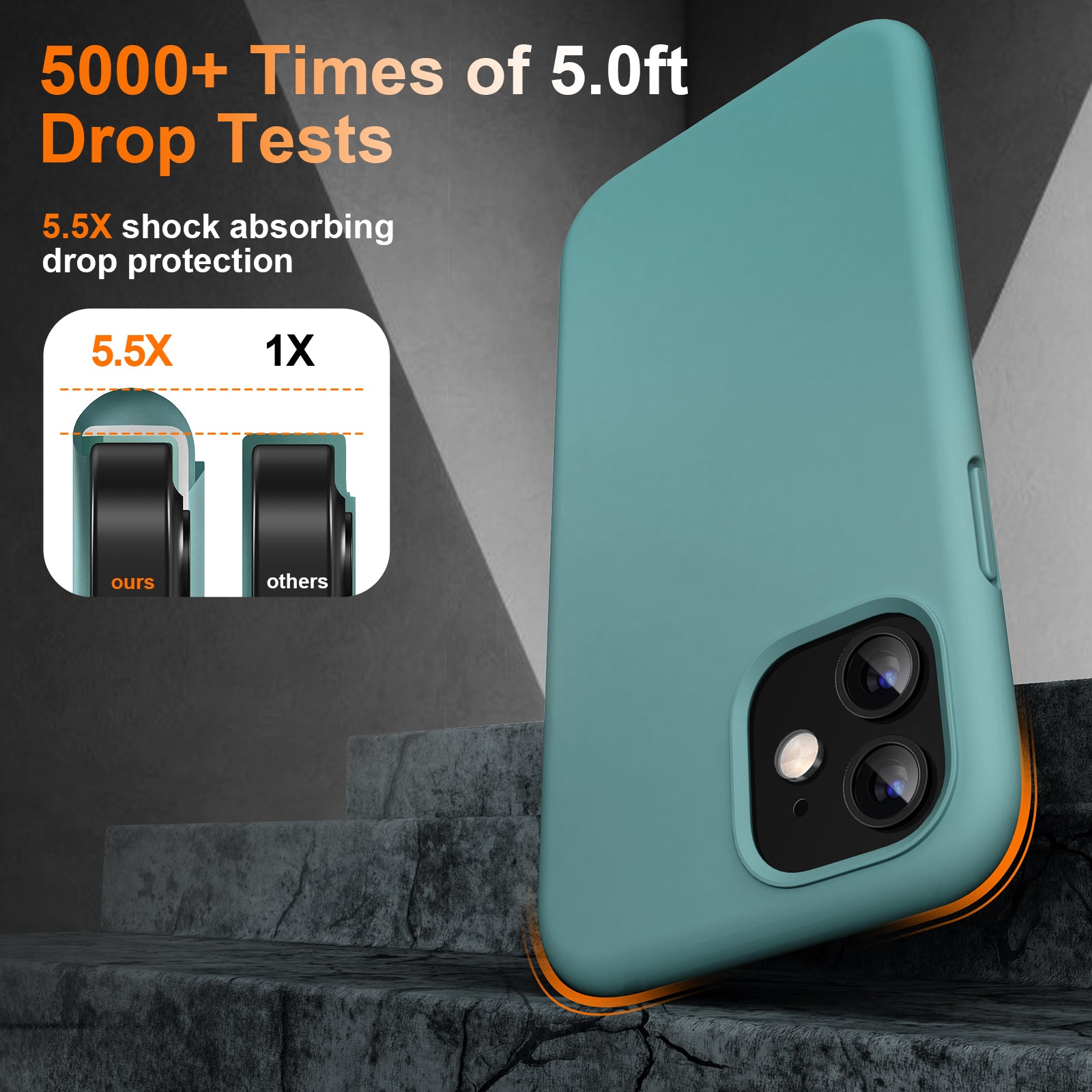 Fashion Series│Arc Silicone Case for iPhone 12/12 Pro