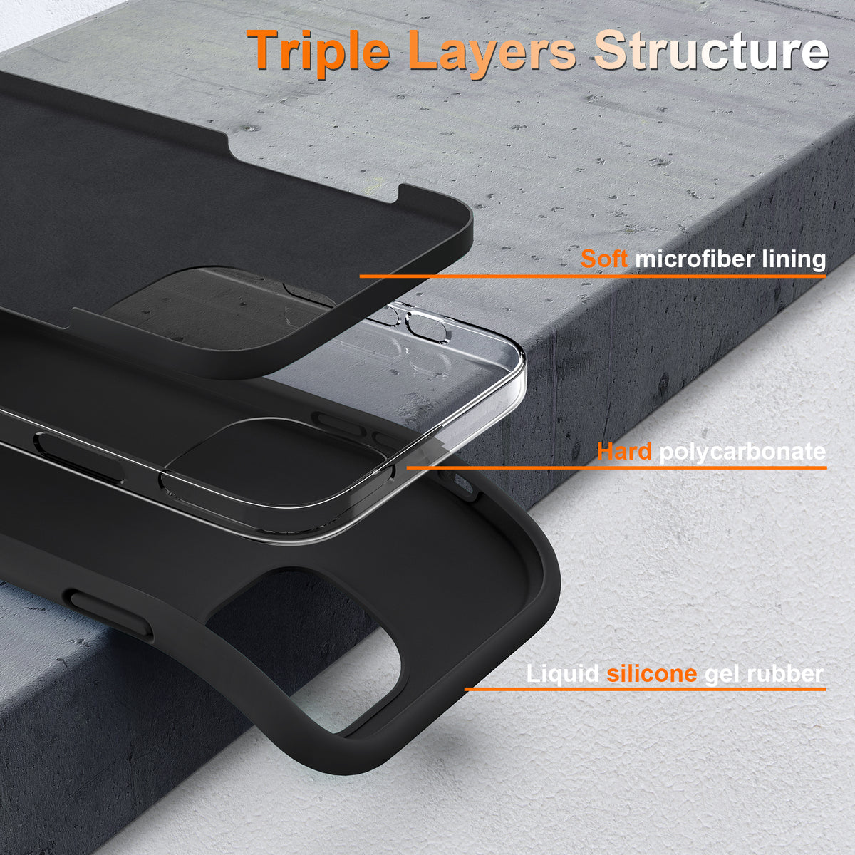 Fashion Series│Arc Silicone Case for iPhone 12/12 Pro