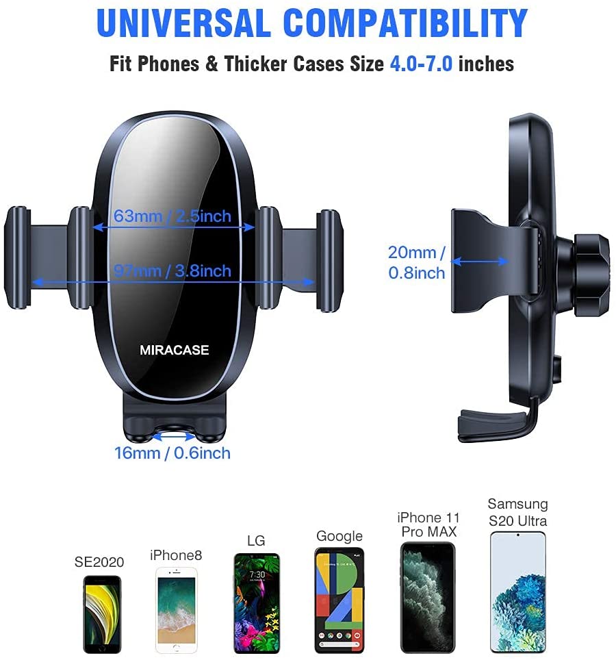 Elite Series│2-in-1 Car Mount for Dashboard/Air Vent