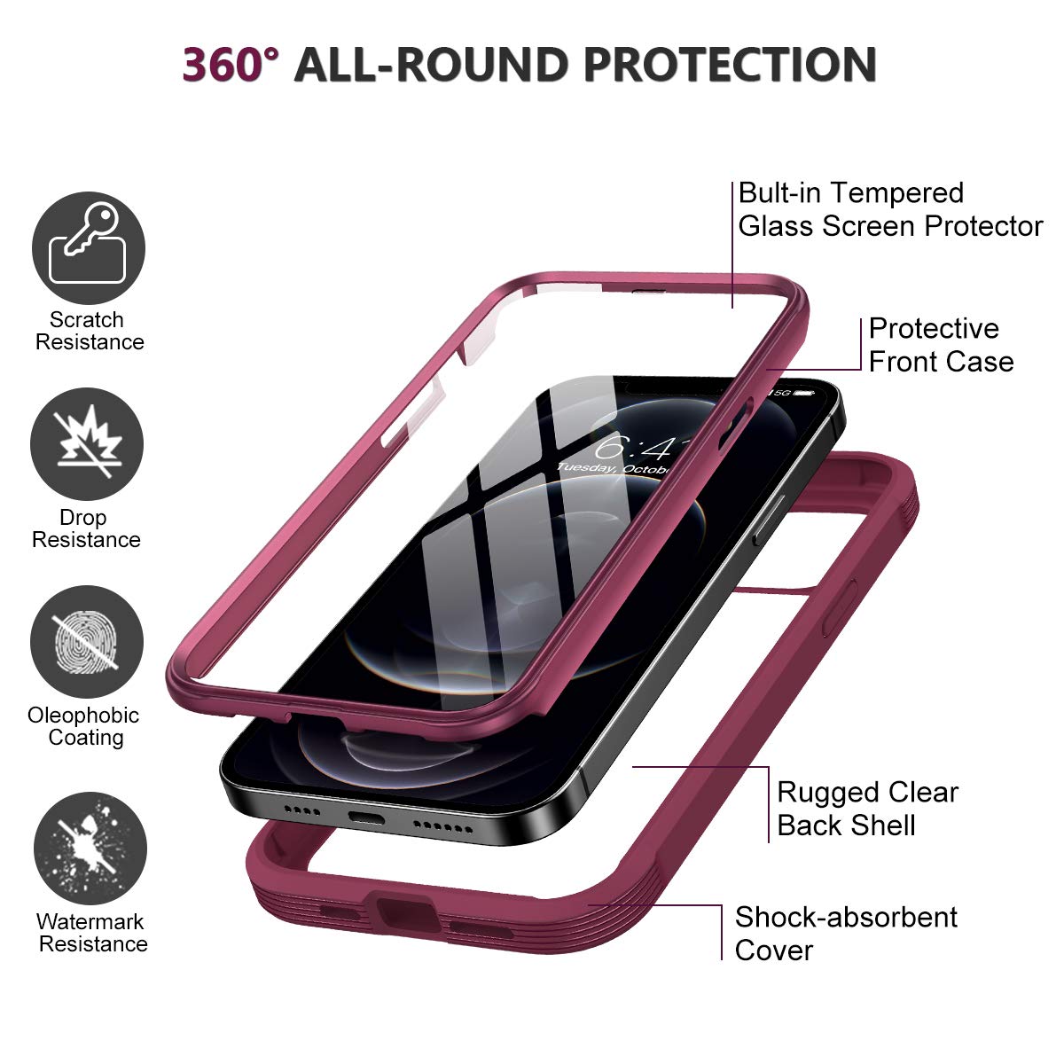 Diamond Series│Glass Case for iPhone 12 Pro Max