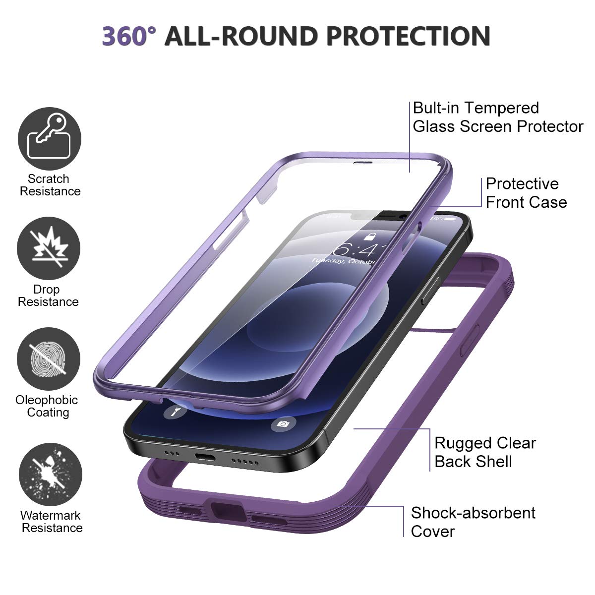 Diamond Series│Glass Case for iPhone 12/12 Pro