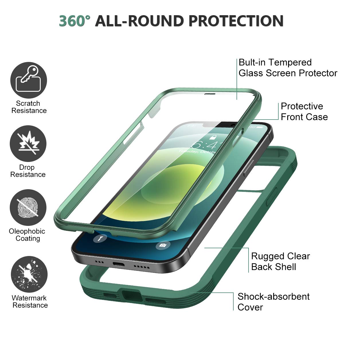 Diamond Series│Glass Case for iPhone 12/12 Pro