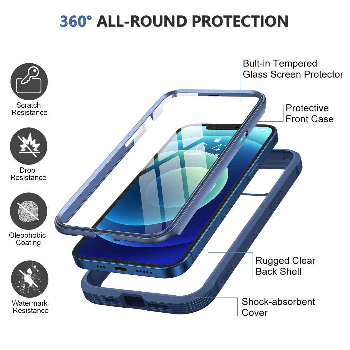 Diamond Series│Glass Case for iPhone 12/12 Pro