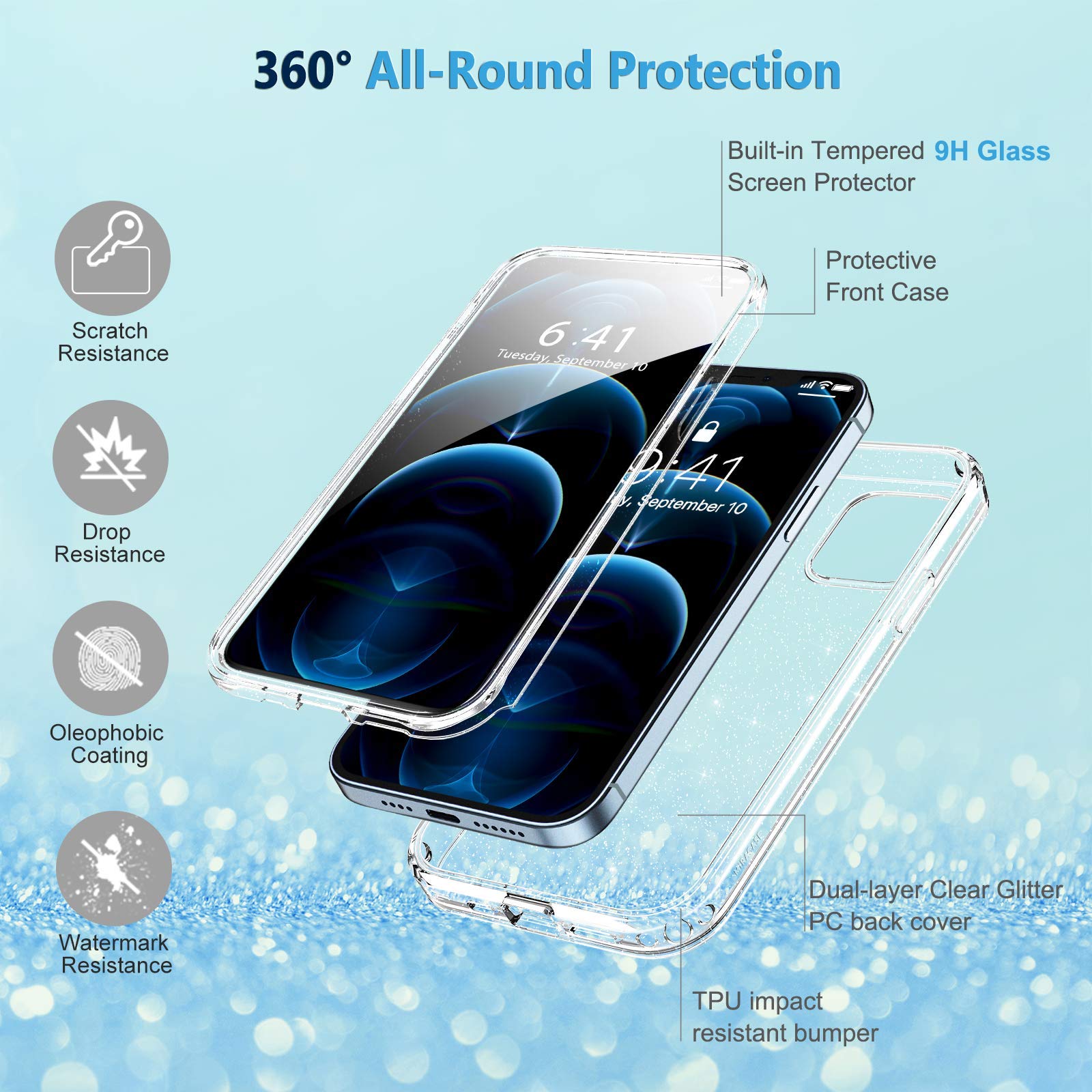 Diamond Series│Glass Case for iPhone 12 Pro Max