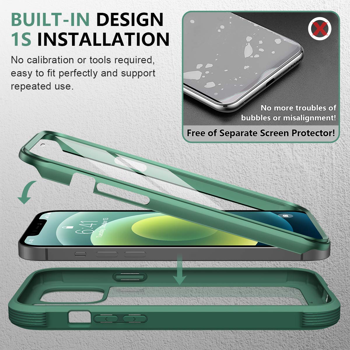 Diamond Series│Glass Case for iPhone 12/12 Pro