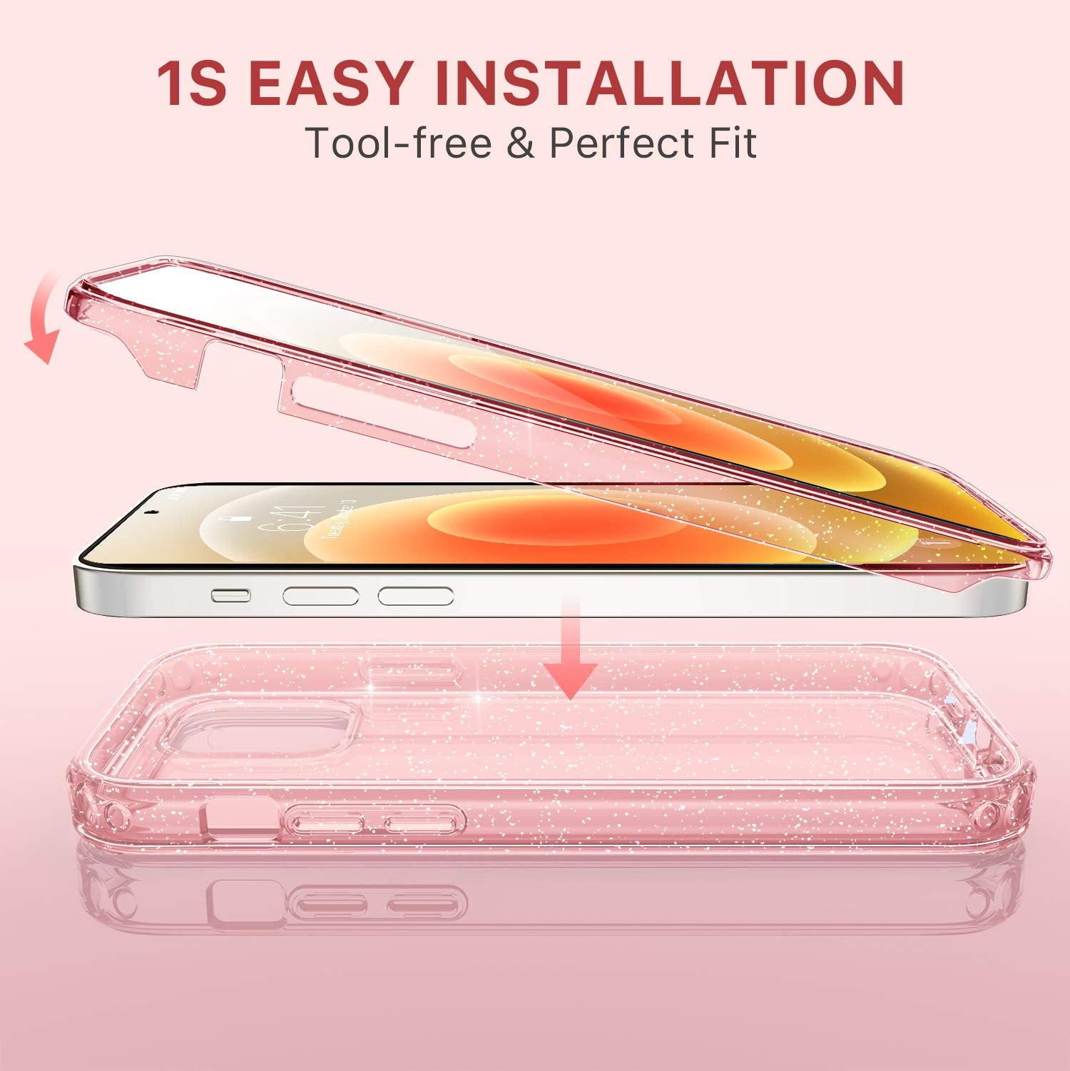 Defender Series│Glitter Resin Case for iPhone 12/12 Pro
