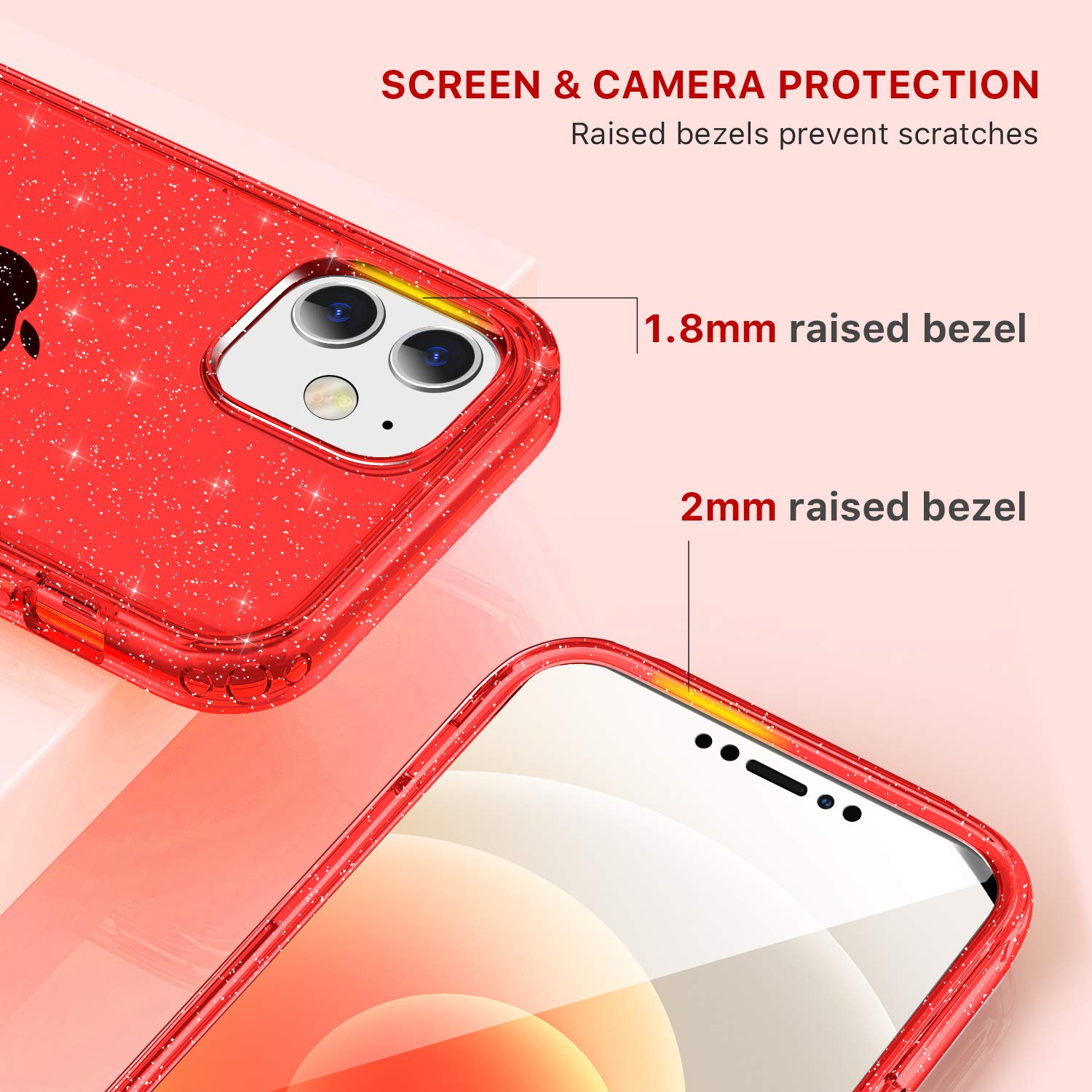 Defender Series│Glitter Resin Case for iPhone 12/12 Pro