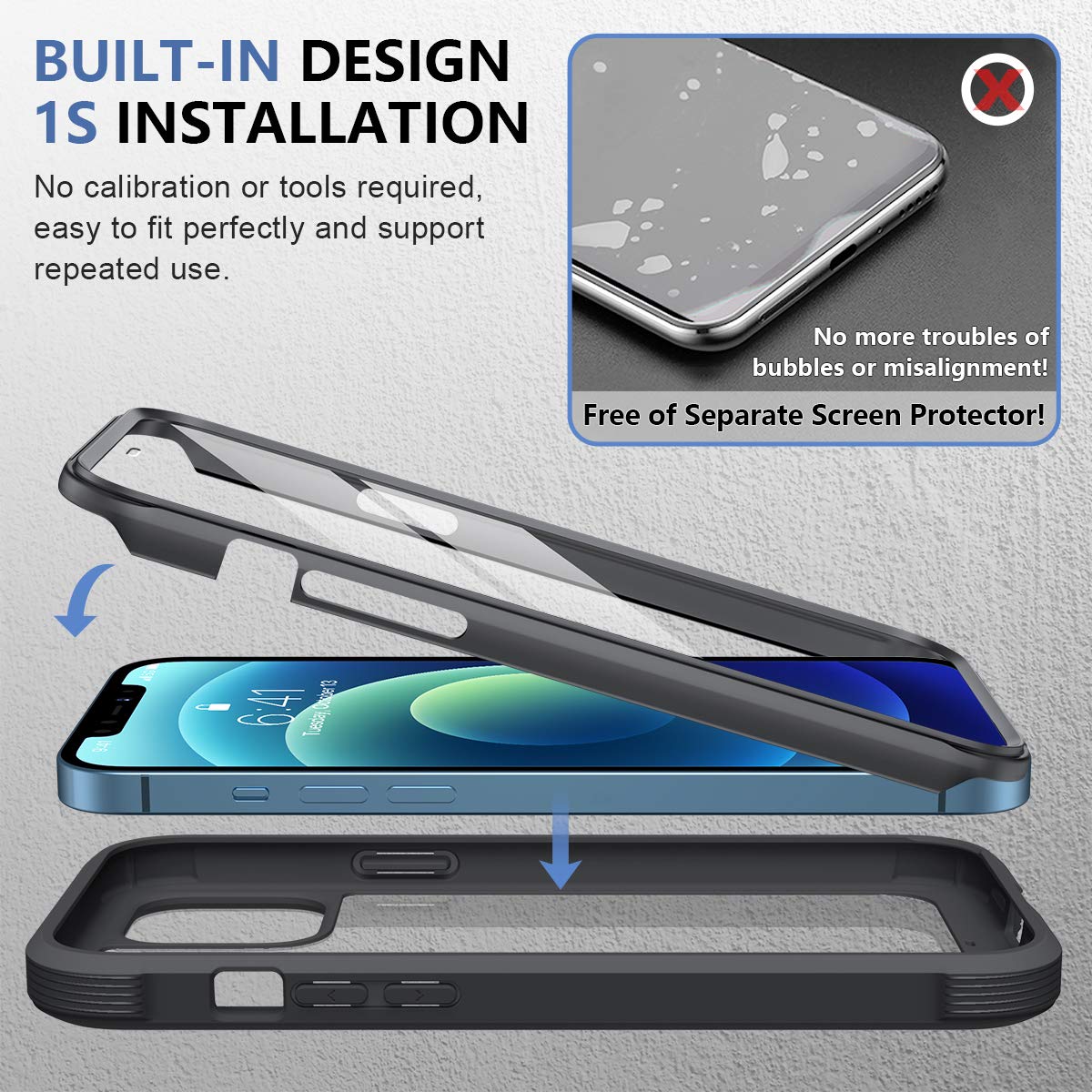 Diamond Series│Glass Case for iPhone 12/12 Pro