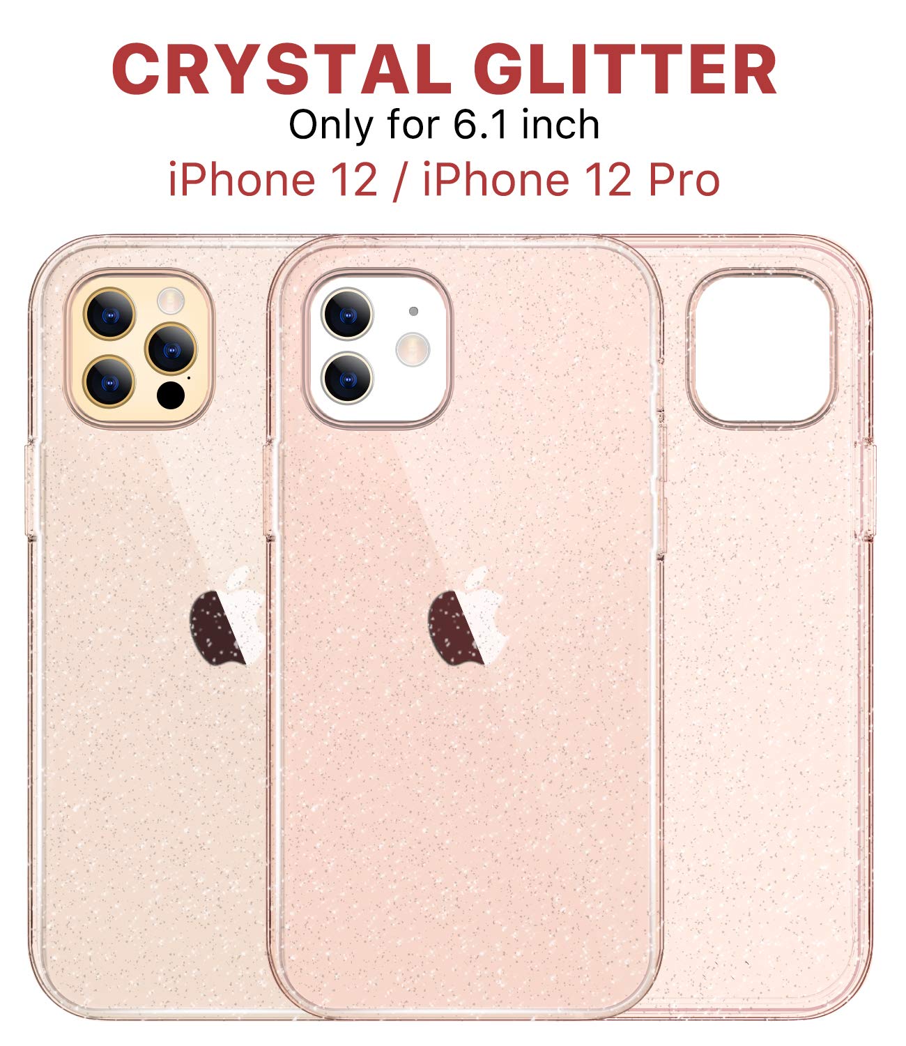 Defender Series│Glitter Resin Case for iPhone 12/12 Pro