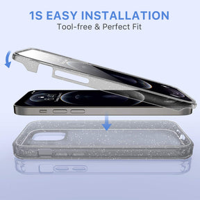 Defender Series│Glitter Resin Case for iPhone 12/12 Pro