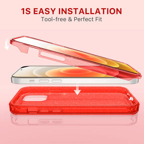 Defender Series│Glitter Resin Case for iPhone 12/12 Pro