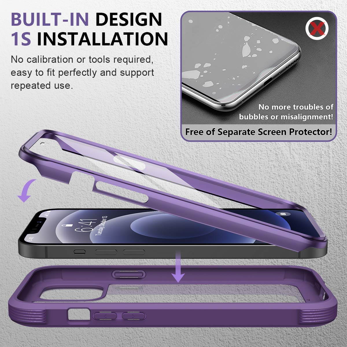 Diamond Series│Glass Case for iPhone 12/12 Pro