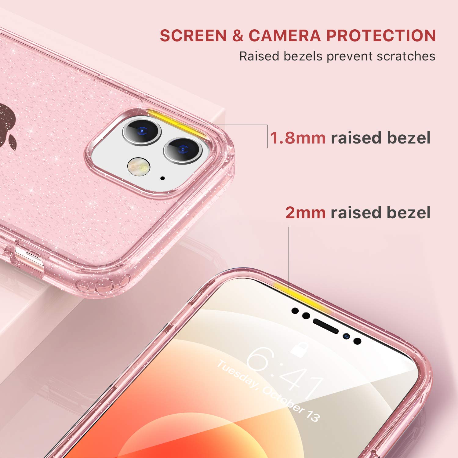 Defender Series│Glitter Resin Case for iPhone 12/12 Pro