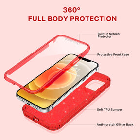 Defender Series│Glitter Resin Case for iPhone 12/12 Pro