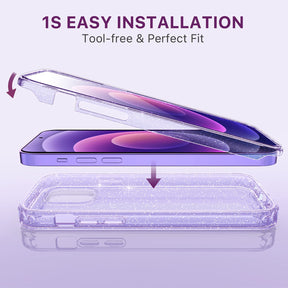 Defender Series│Glitter Resin Case for iPhone 12/12 Pro