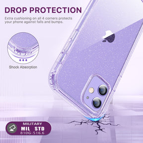 Defender Series│Glitter Resin Case for iPhone 12/12 Pro