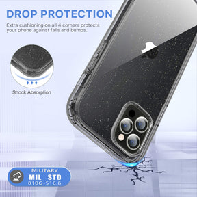 Defender Series│Glitter Resin Case for iPhone 12/12 Pro