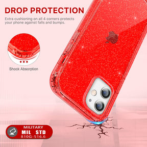 Defender Series│Glitter Resin Case for iPhone 12/12 Pro