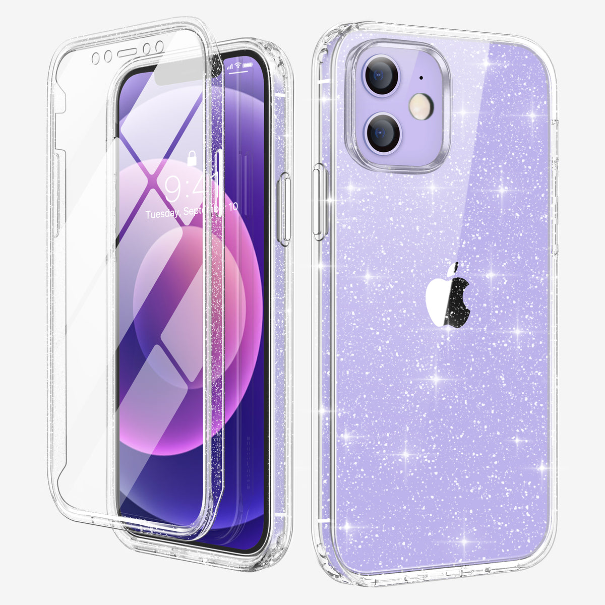 Defender Series│Glitter Resin Case for iPhone 12/12 Pro